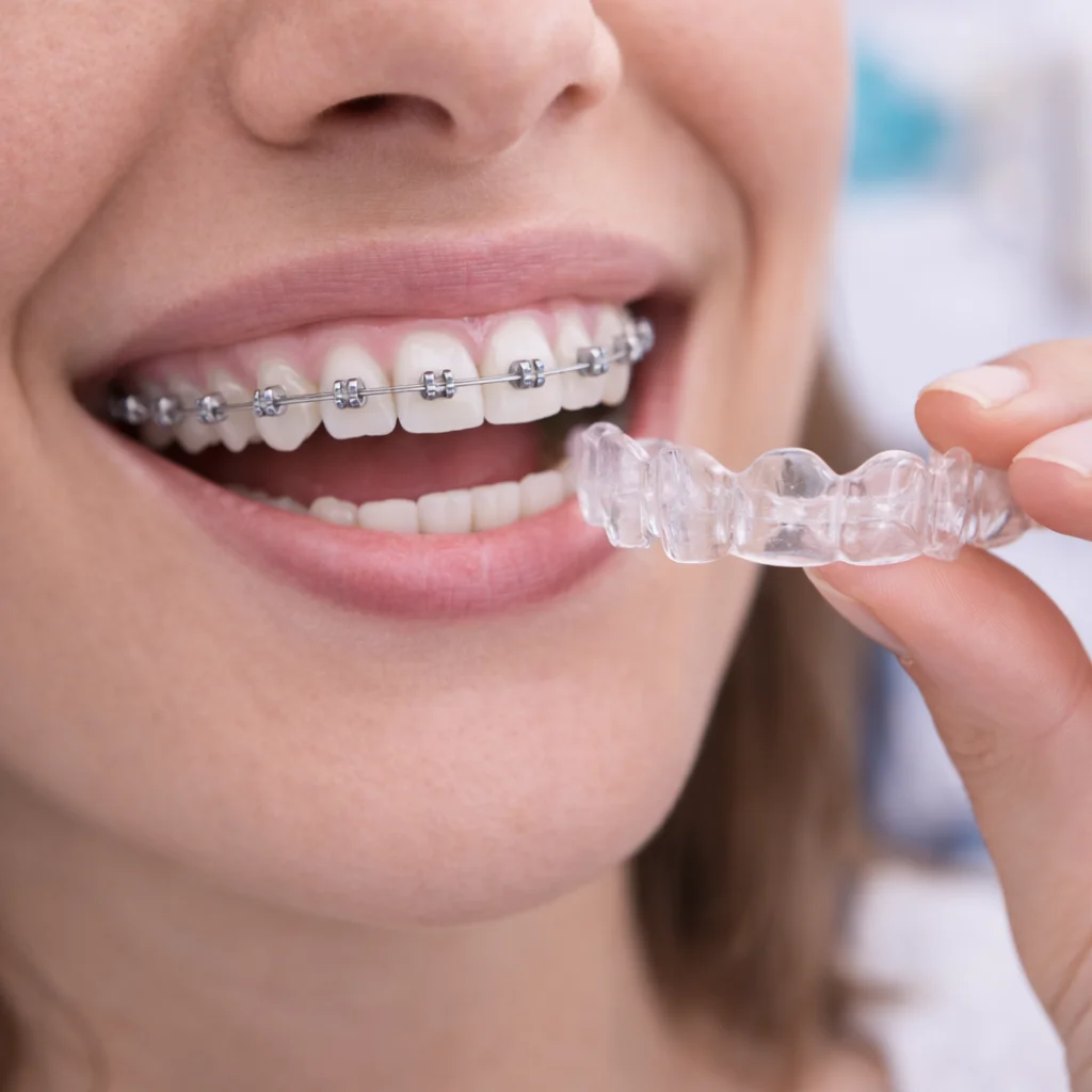 Braces and aligners treatment