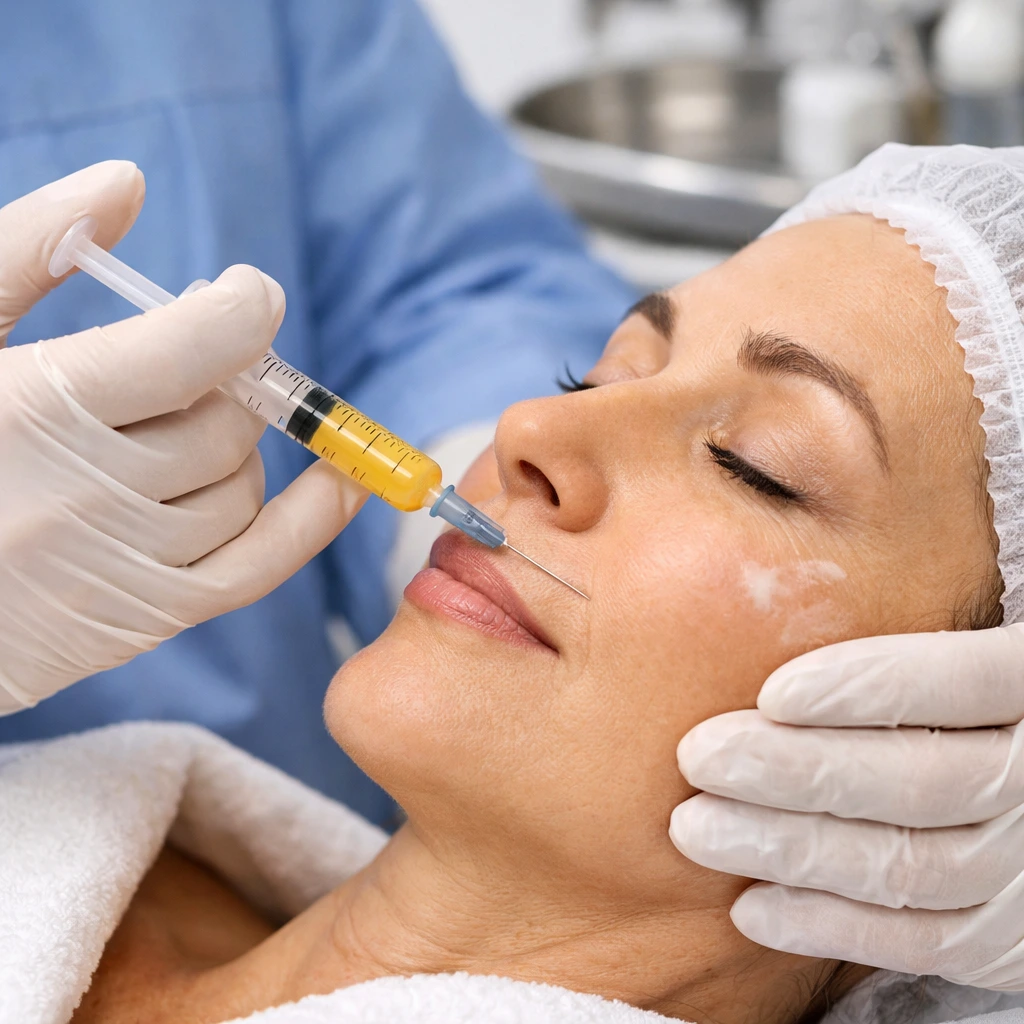 Fat injection treatment for scar correction and volume restoration