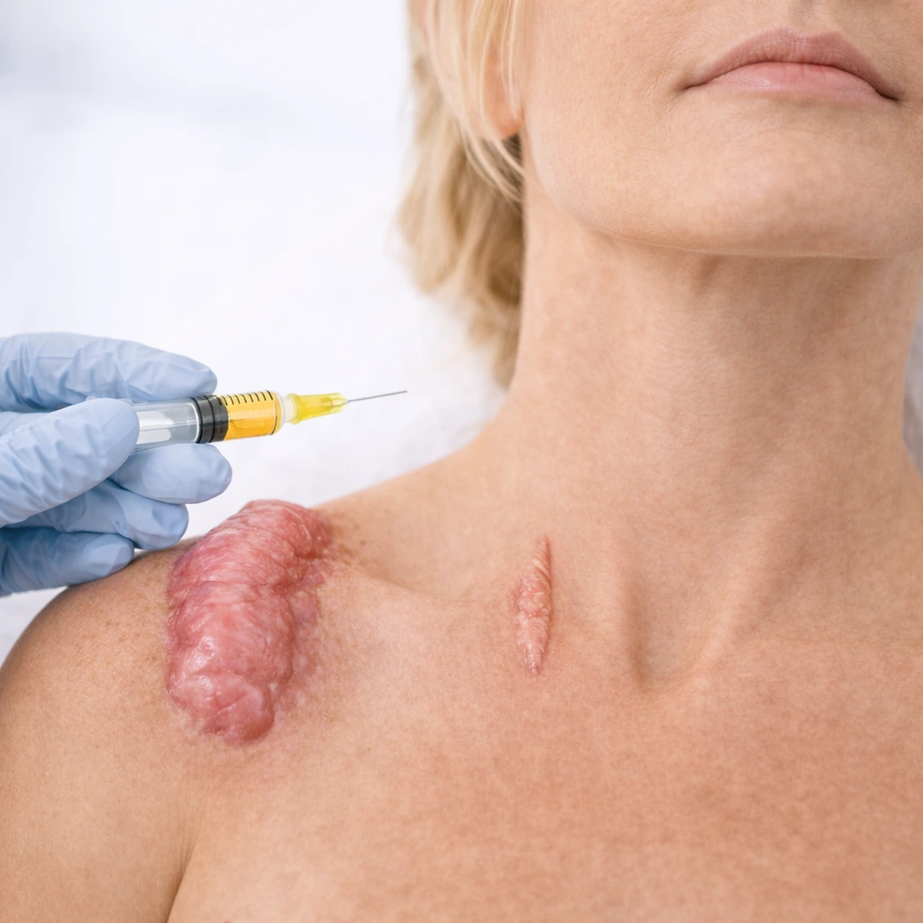 Keloid and hypertrophic scar treatment