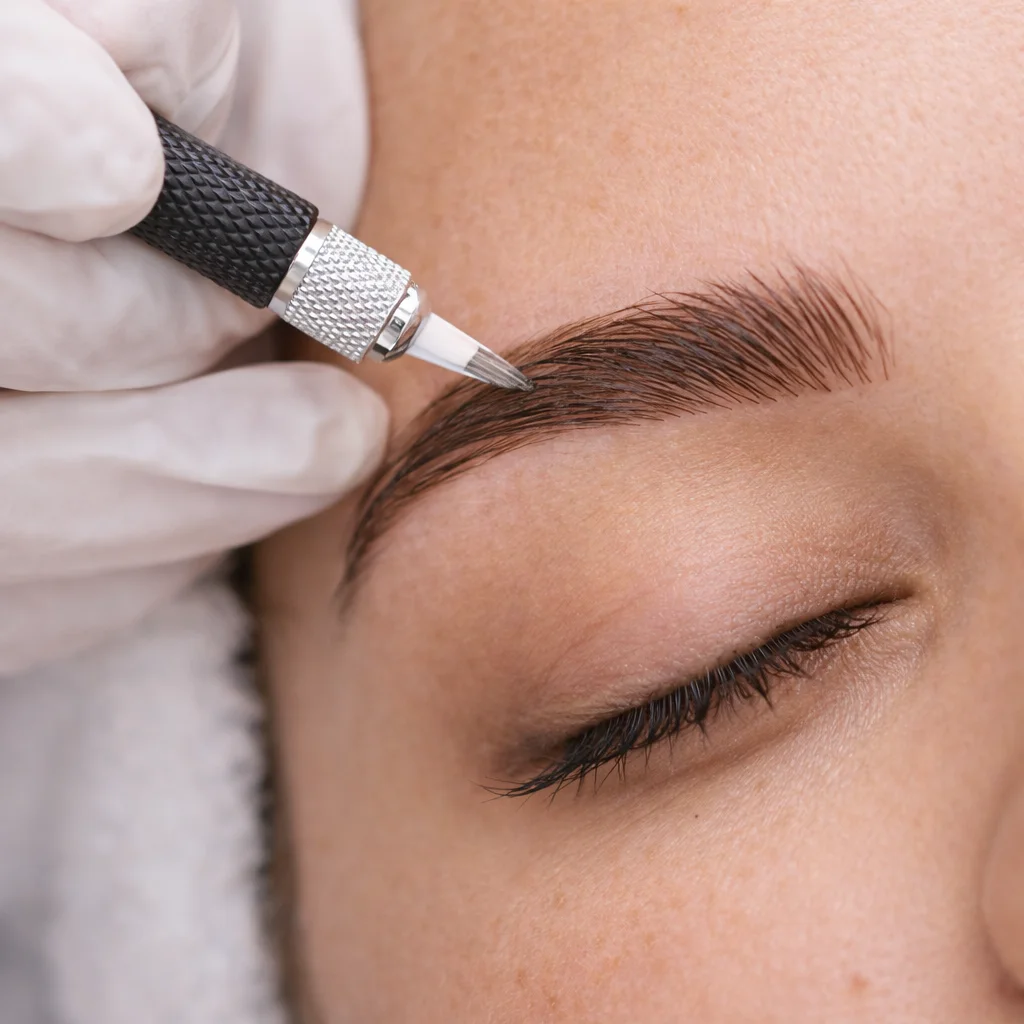 Microblading eyebrows treatment