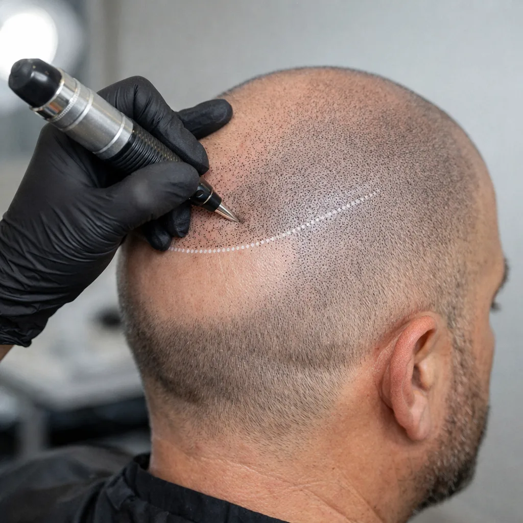 Scalp micropigmentation treatment