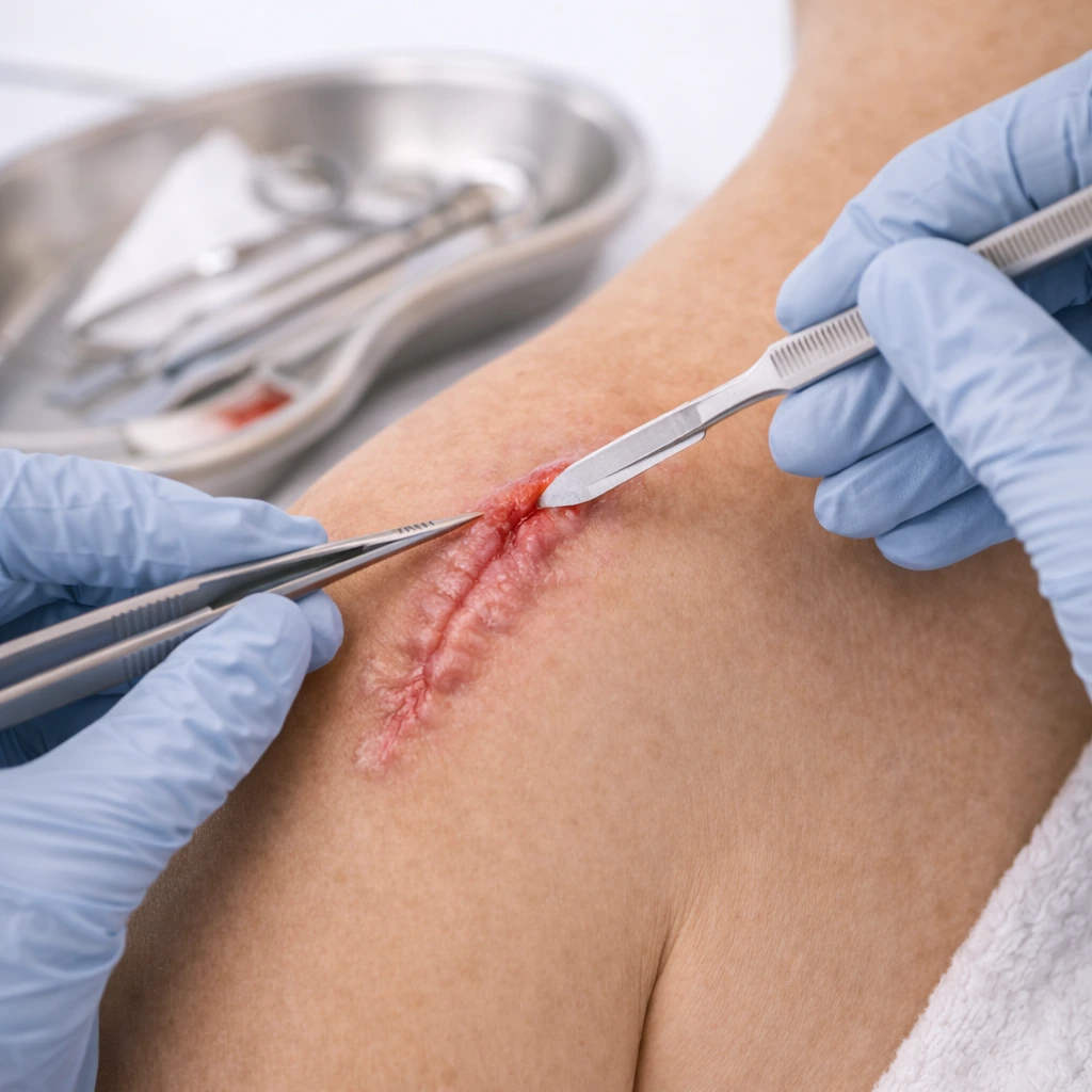 Scar removal surgery