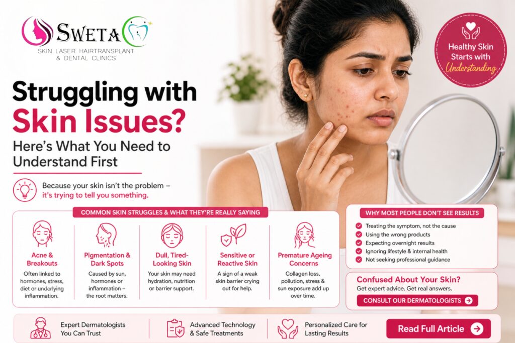 Struggling with Skin Issues Here's What You Need to Understand First - Sweta Clinics