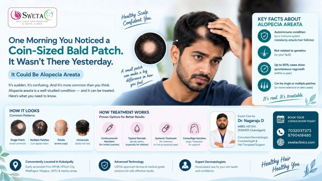 Alopecia Areata Treatment in Kukatpally | Sweta Clinics