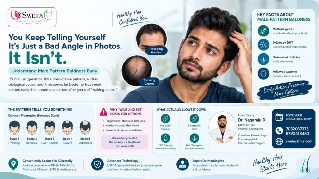 Male Pattern Baldness Treatment in Kukatpally | Sweta Clinics