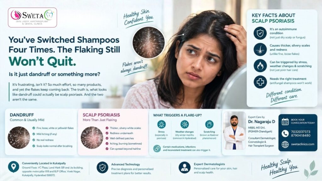 Scalp Psoriasis vs Dandruff: Key Differences | Sweta Clinics
